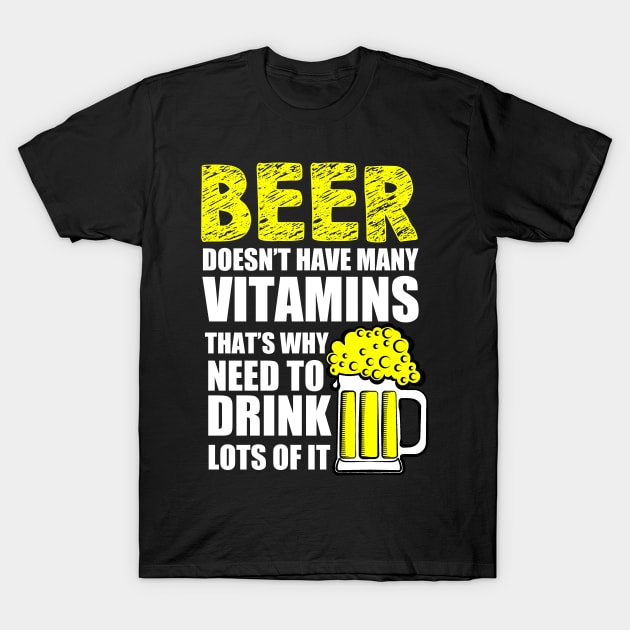 Vitamin Beer T-Shirt by Kiwistore